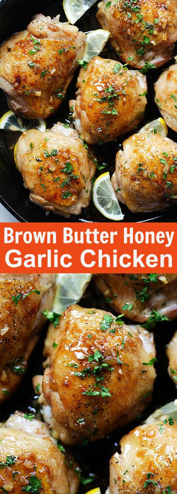 Brown Butter Honey Garlic Chicken | Rasa Malaysia