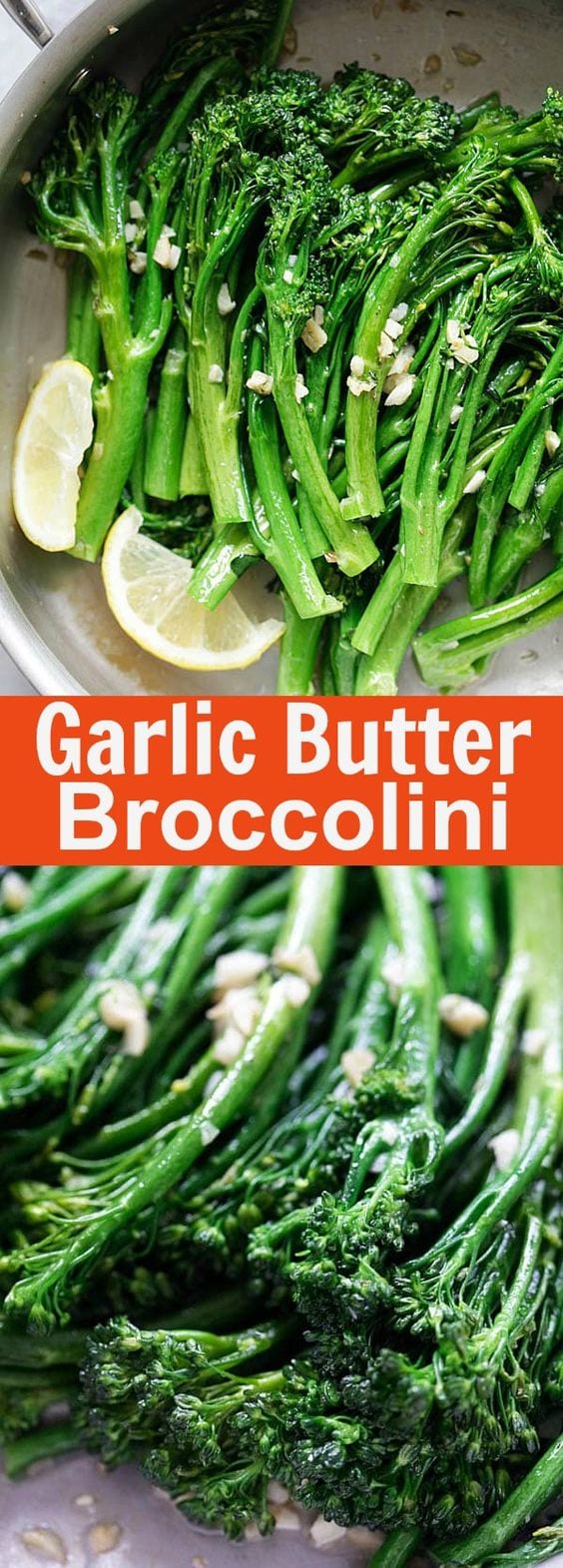 Garlic Butter Sauteed Broccolini - the easiest & healthiest broccolini recipe ever, takes only 10 mins to make. Quick, fresh, and delicious | rasamalaysia.com