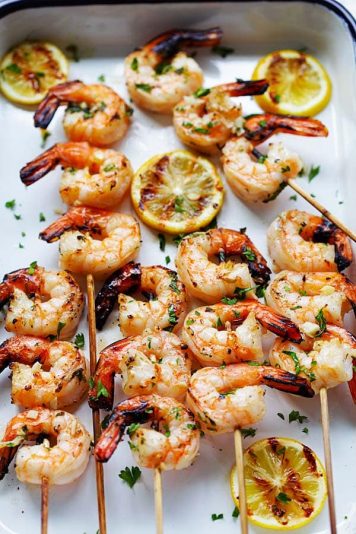 Shrimp Kebab (with Garlic Butter) - Rasa Malaysia