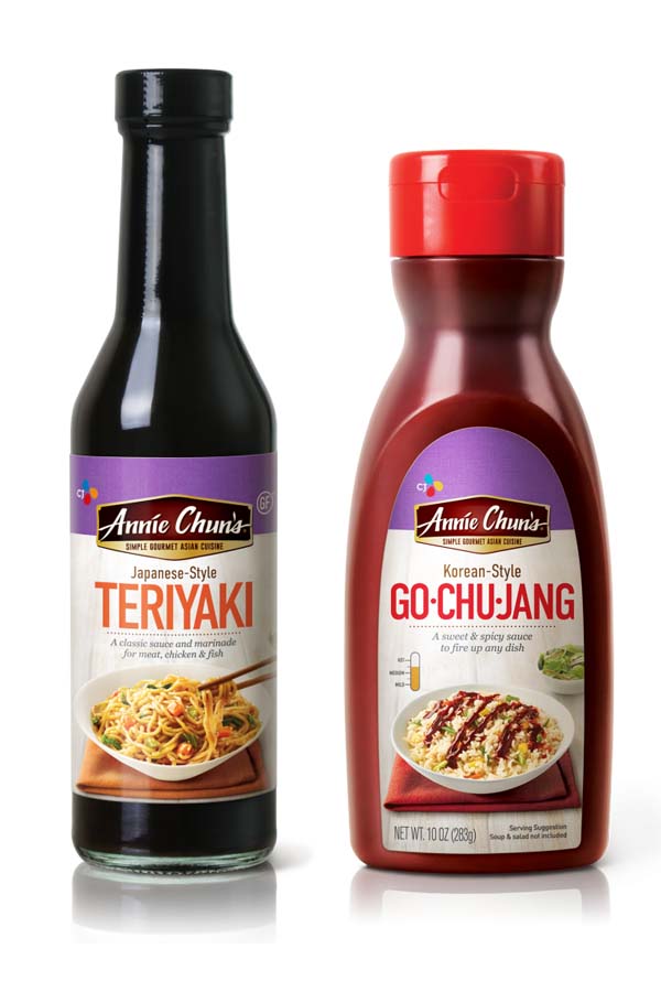 Annie Chun's gluten free teriyaki sauce & Go Chu Jang.