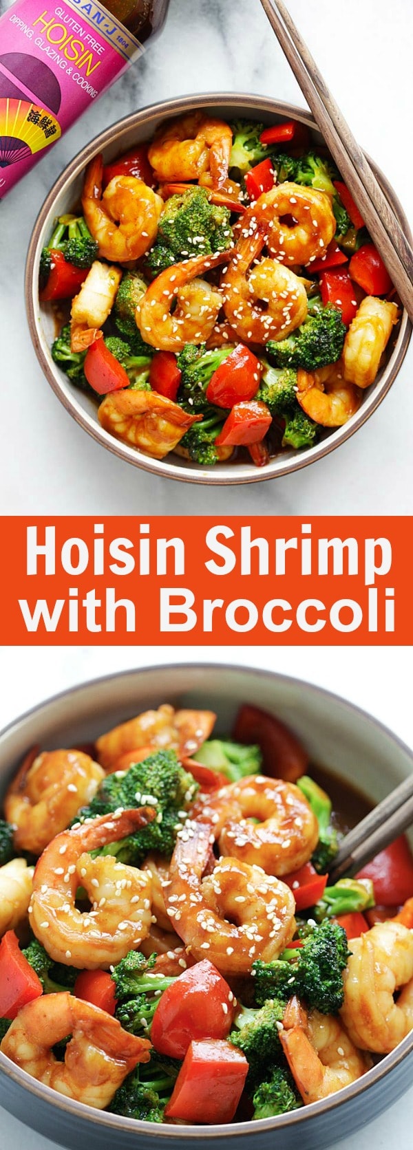 Hoisin Shrimp with Broccoli – Juicy shrimp stir-fry with San-J Hoisin Sauce and healthy broccoli. The easiest dinner for the entire family | rasamalaysia.com