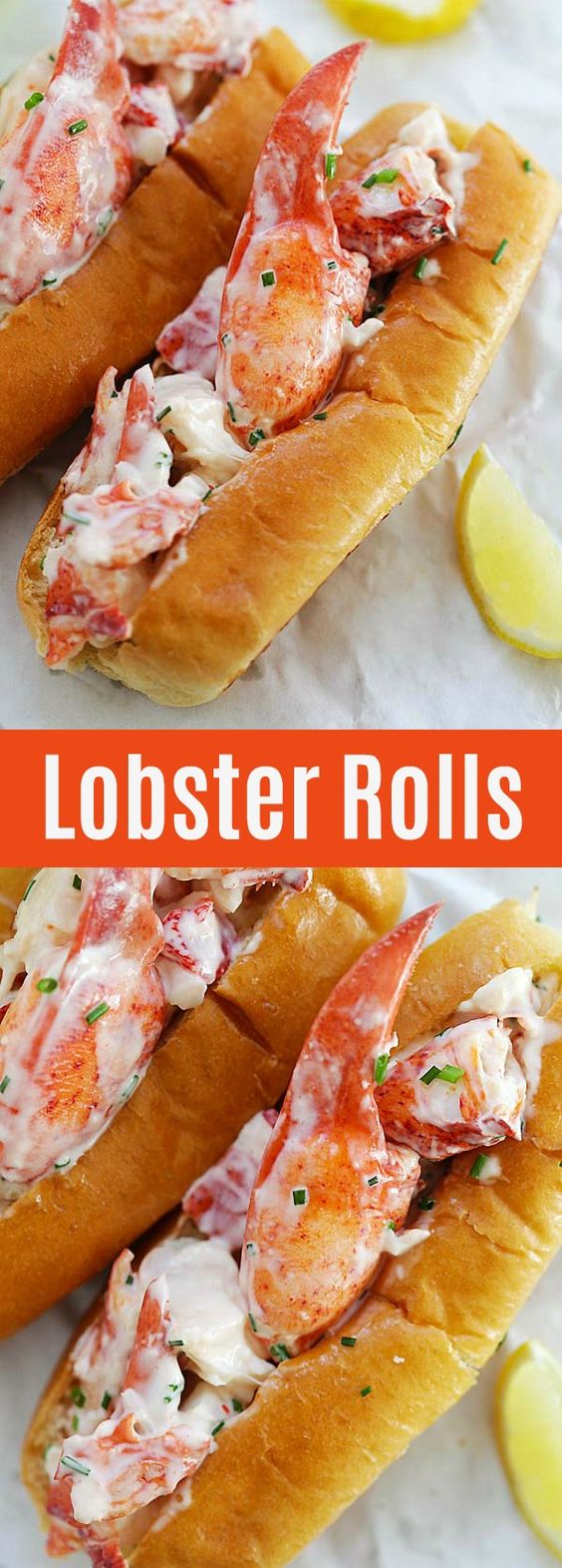 Lobster Rolls - the best homemade New England Lobster Rolls recipe filled with juicy and succulent lobsters, so delicious you'll want seconds | rasamalaysia.com