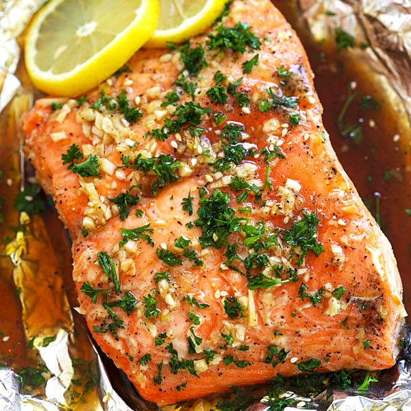 Soy Honey Butter Salmon - Rasa Malaysia