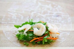 Summer roll with shrimps