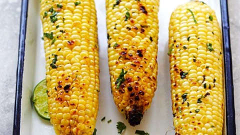 Honey Butter Cilantro Lime Grilled Corn