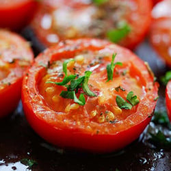 Easy Roasted Tomatoes Recipe Rasa Malaysia