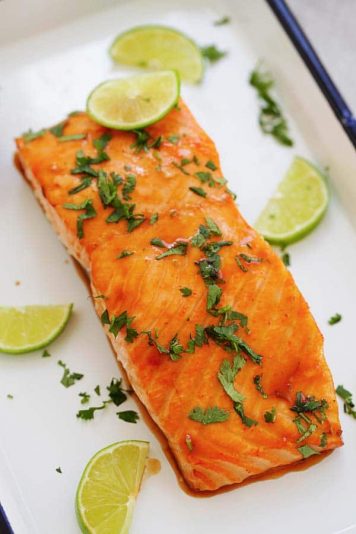 Cilantro Lime Salmon - Rasa Malaysia