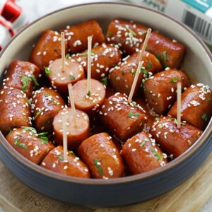 Honey Sriracha Sausage Bites
