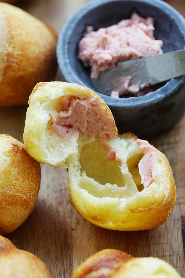 Popovers with Strawberry Butter at Neiman Marcus Cafe (and Lemon