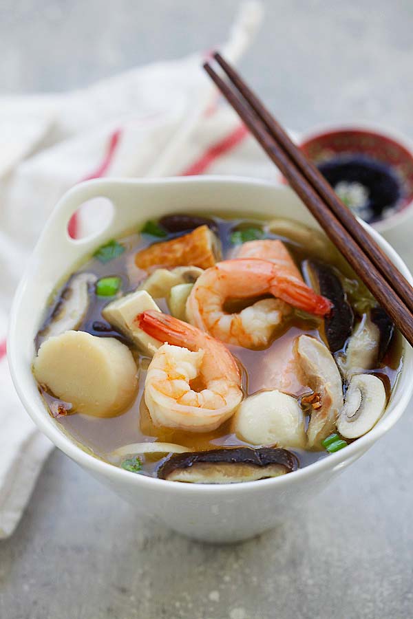 Chinese-Style Hot Pot With Rich Broth, Shrimp Balls, and Dipping Sauces  Recipe