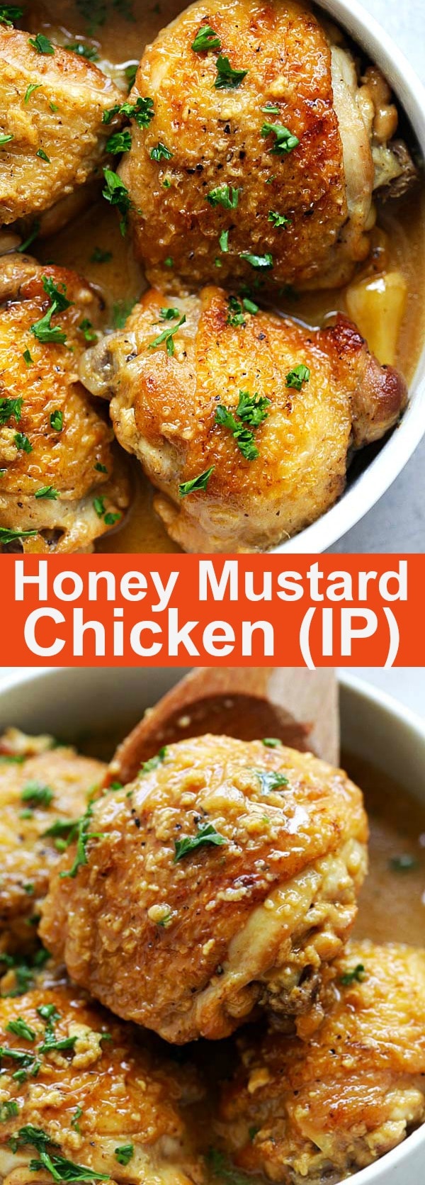 Honey Mustard Chicken - tender, juicy and fall-off-the-bone chicken in rich honey mustard sauce. The easiest and most delicious chicken dinner ever | rasamalaysia.com