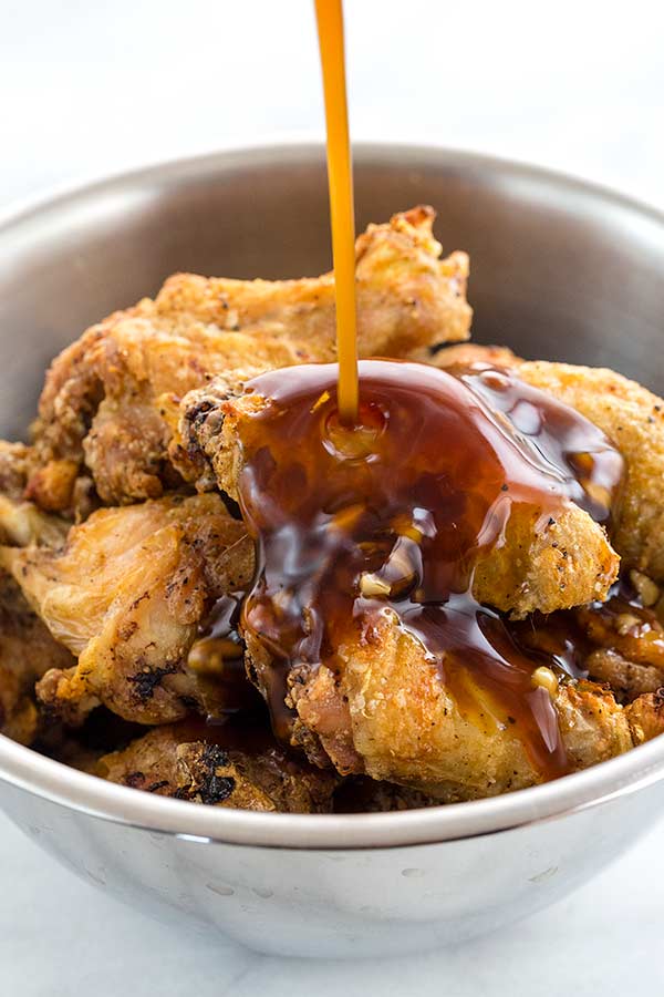 Easy, authentic, sweet and savory Teriyaki sauce recipe for chicken wings.