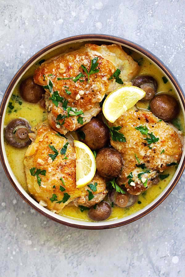 Chicken and mushroom instant pot recipes