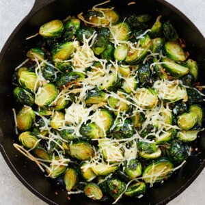 Garlic Parmesan Roasted Brussels Sprouts