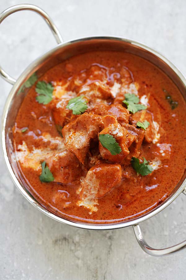 Butter chicken recipe.