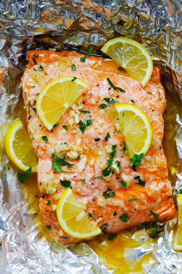 Easy and quick Honey Garlic Butter Salmon recipe.