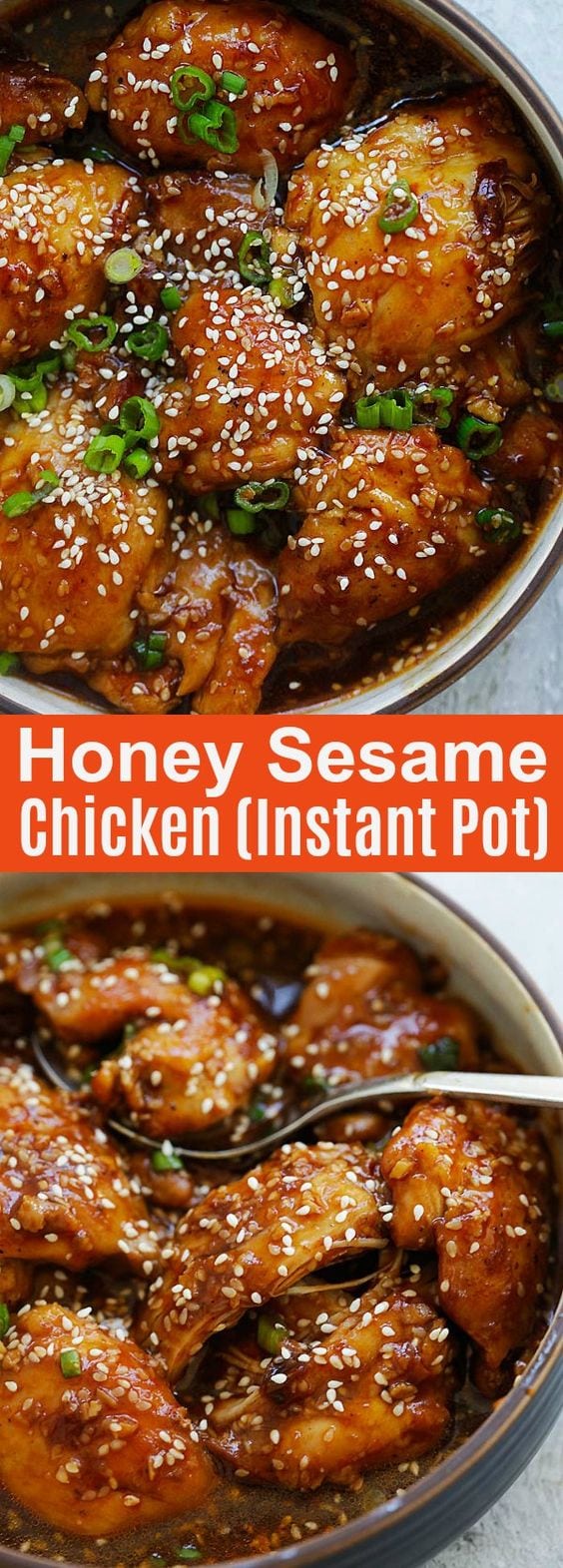 Honey Sesame Instant Pot Chicken (with Juicy Thighs ...