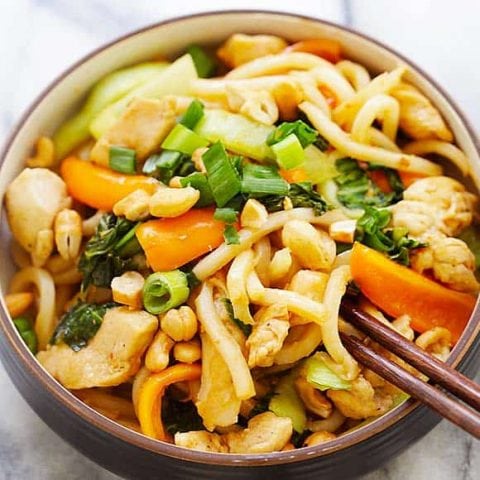 Blue Apron Stir-Fry Chicken with Udon