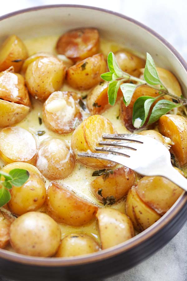 Potatoes in Instant Pot.