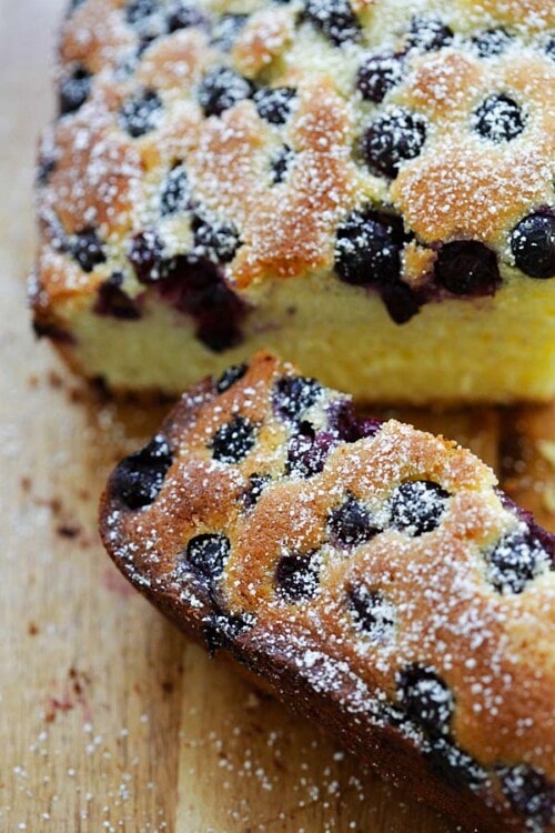 Blueberry Butter Cake - Rasa Malaysia