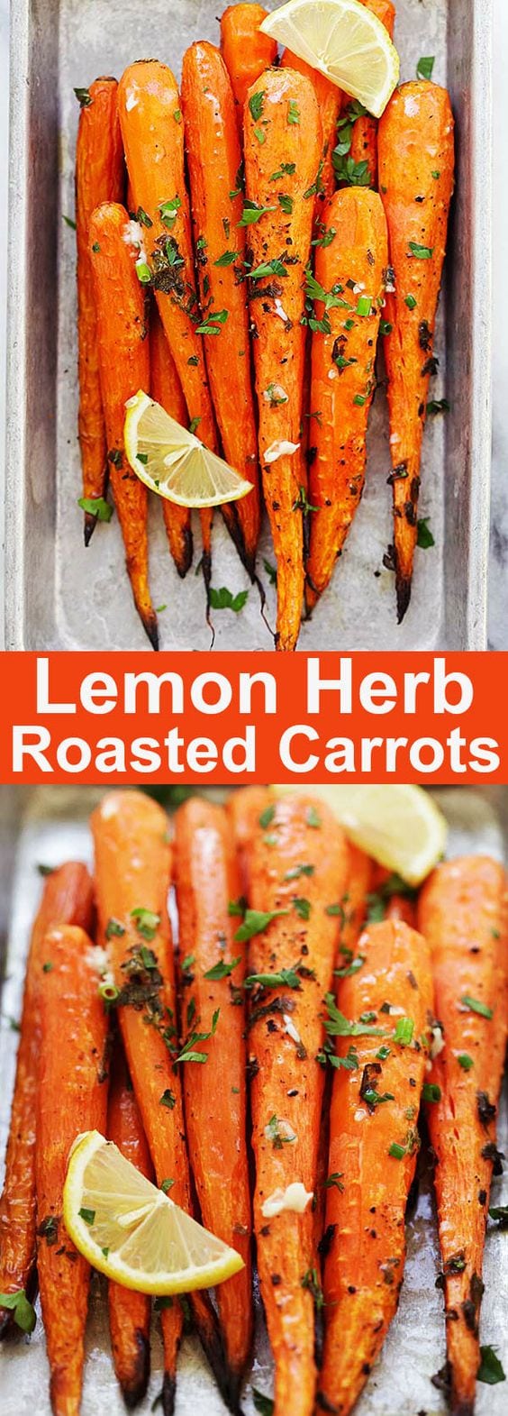 lemon herb roasted carrots