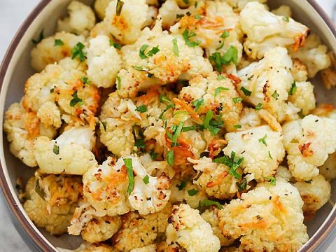 Garlic Parmesan Roasted Cauliflower Rasa Malaysia