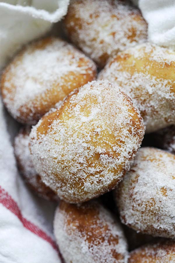 Leonard's Bakery malasadas copycat, ready to serve.