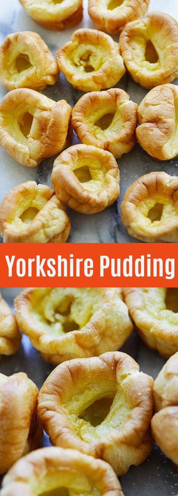 Yorkshire Pudding - fluffy, eggy and delicious pudding baked with a simple batter of eggs, milk and all-purpose flour. Yorkshire pudding is a perfect side dish for any occasions | rasamalaysia.com