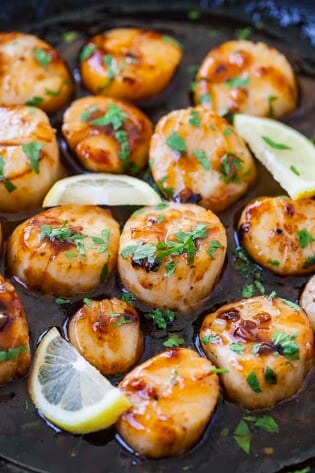 Honey Sriracha Scallops - Rasa Malaysia