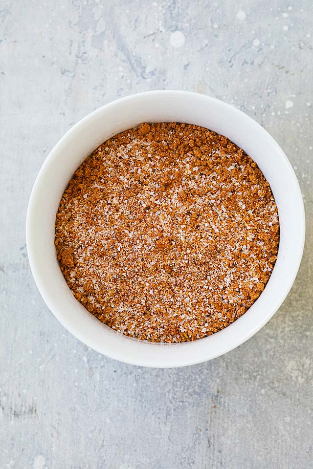Easy and quick homemade dry rub in a bottle.
