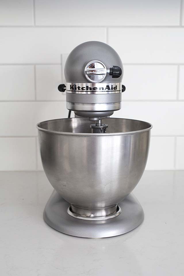 KitchenAid stand mixer.