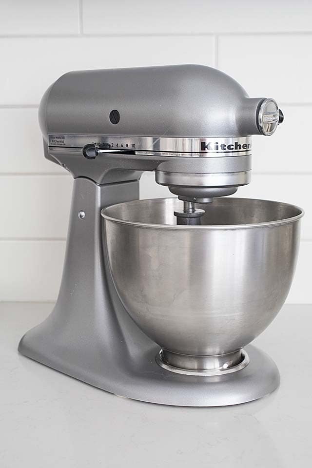 KitchenAid stand mixer.