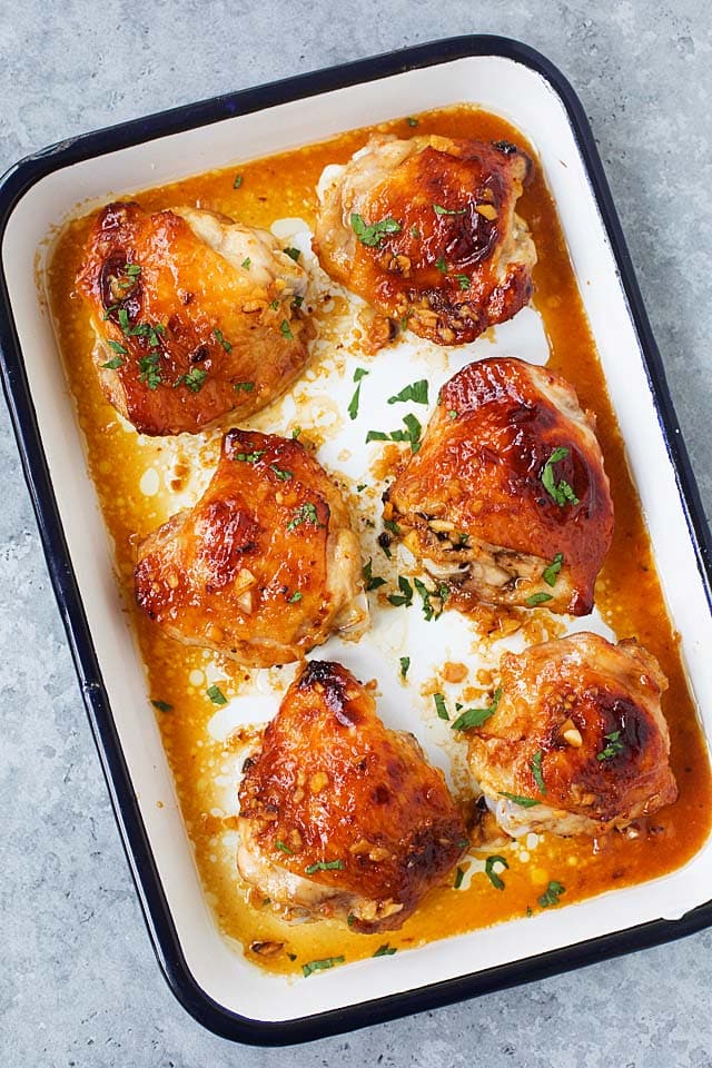 Roasted Honey Garlic Butter Chicken