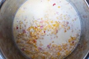 Making creamed corn in an Instant Pot