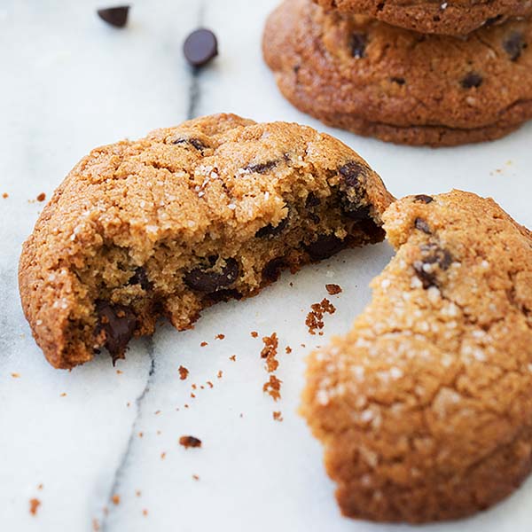 Salted Chocolate Chip Cookies