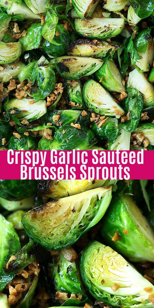 Crispy Garlic Sauteed Brussels Sprouts Rasa Malaysia