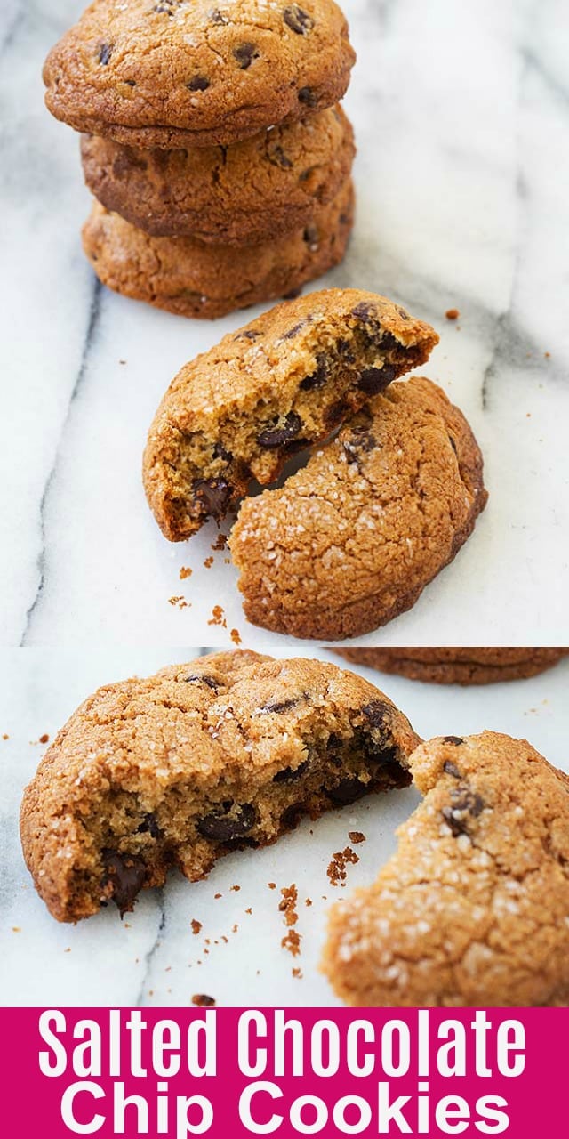 Salted Chocolate Chip Cookies Rasa Malaysia