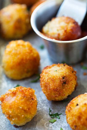 Mashed Potato Balls (Crispy and Cheesy) - Rasa Malaysia