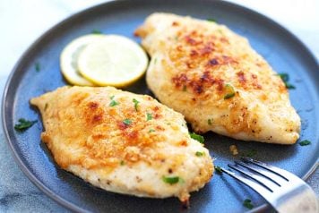 Parmesan Baked Chicken Breasts - Rasa Malaysia