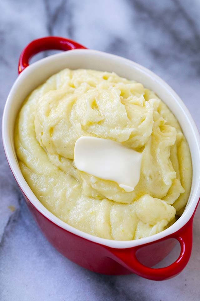 Creamy Mashed Potatoes Best Mashed Potato Recipe Rasa Malaysia