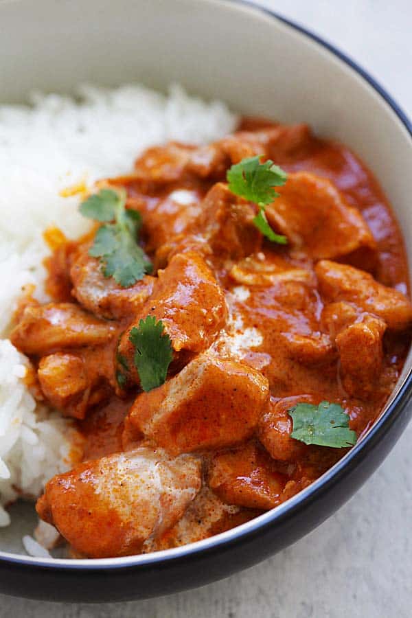 Authentic Indian butter chicken can be made in a pressure cooker.