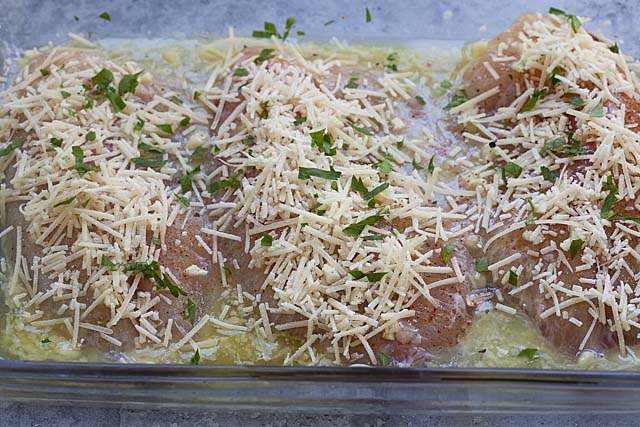 Baked tilapia recipe with Parmesan cheese and tilapia fish.