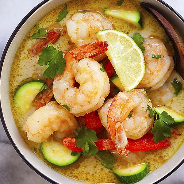 Prawn curry hot sale thai green