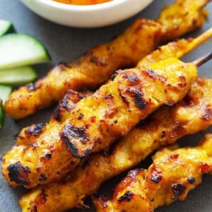 Chicken satay.