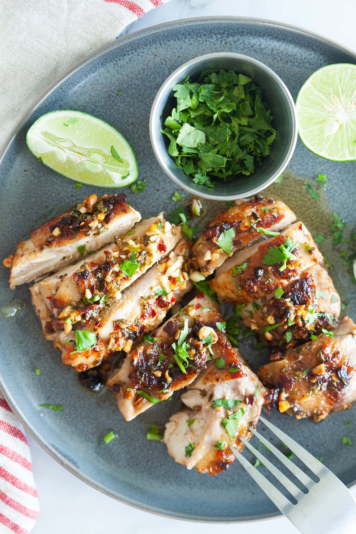 Cilantro lime chicken.