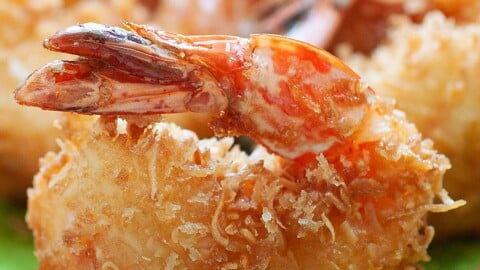 Jumbo coconut shrimp recipe that is sweet and crispy.