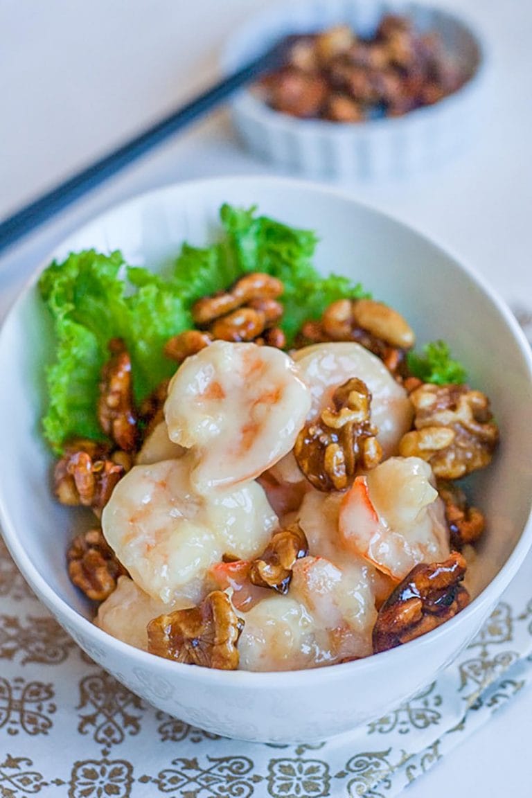 Honey Walnut Shrimp (Healthy, Crispy and Low-Carb) - Rasa Malaysia