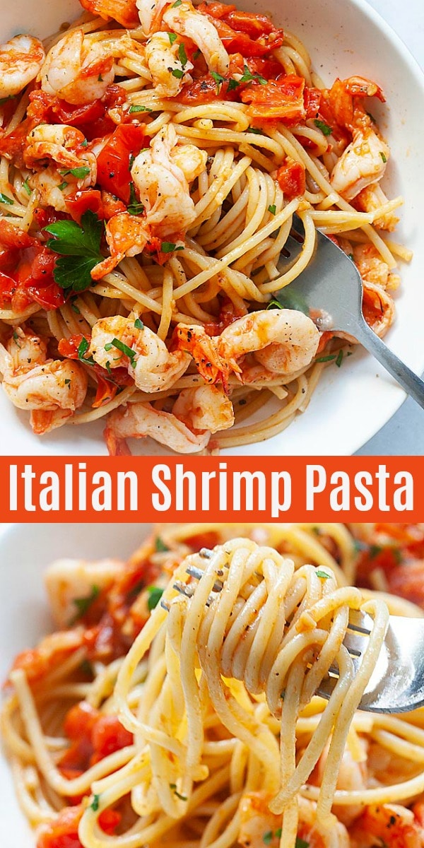 Italian Shrimp Pasta (The BEST Recipe!!) ⋆ Easy Delicious Recipes ⋆