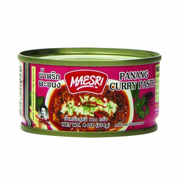 Maesri Panang curry paste in a can.