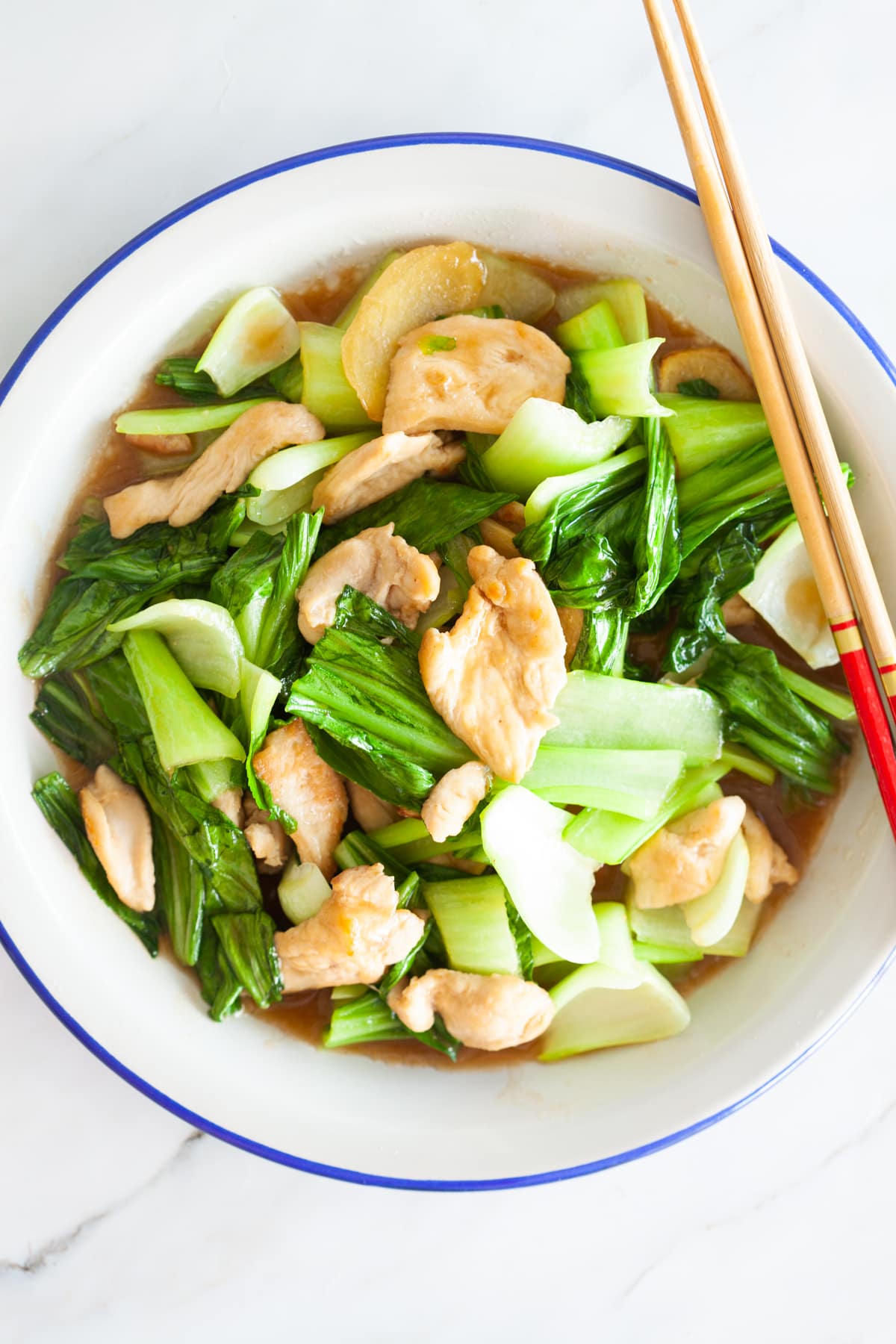 Bok choy chicken.